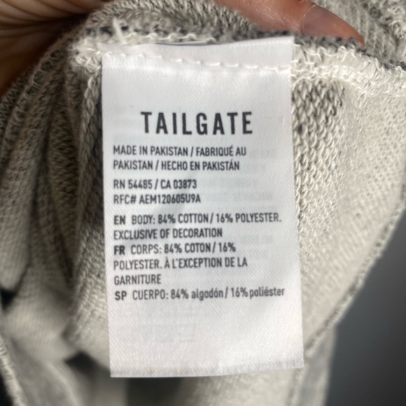 TAILGATE Oversized Alabama Gray Sweatshirt Sugar Bowl Retro Roll Tide Roll Sz M - Picture 6 of 9